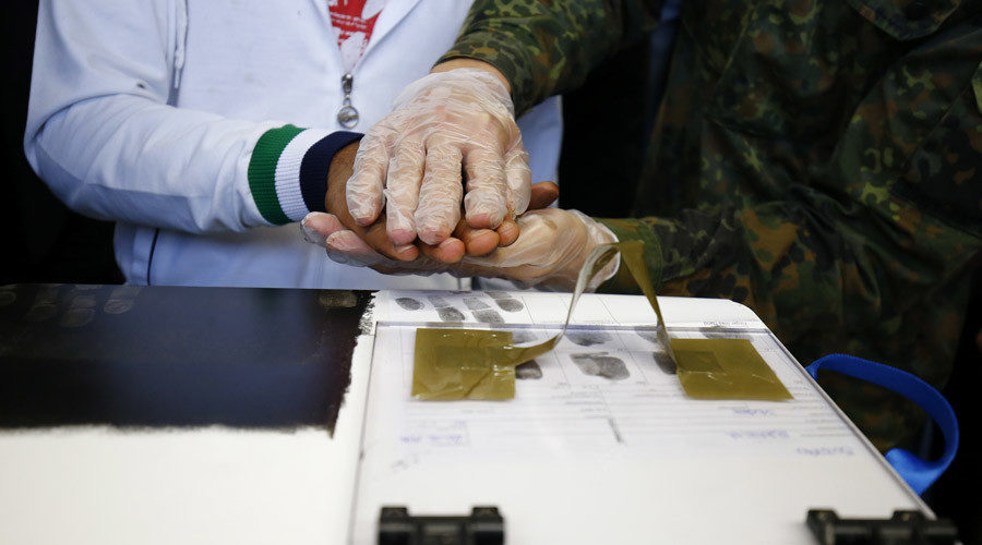 German immigration migrant fingerprint