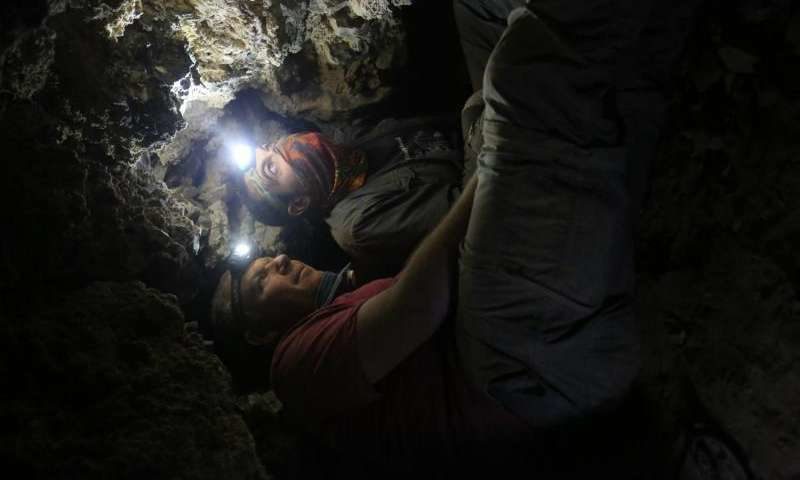 Click to enlarge Dead Sea scroll cave