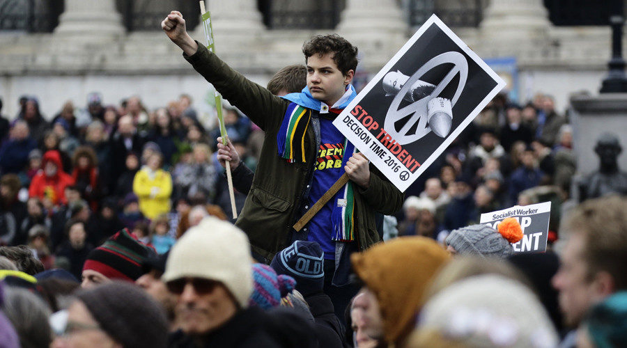 trident nuke protest london britain uk