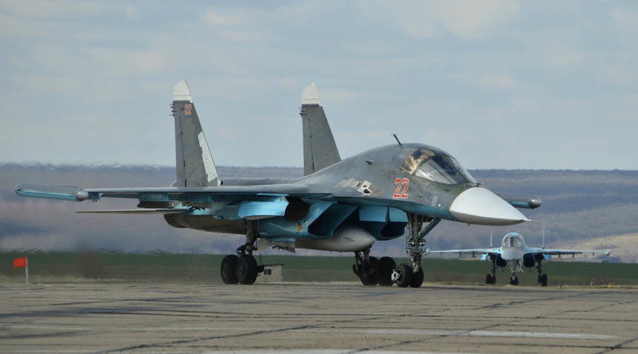 Russian Su-34 bomber jets