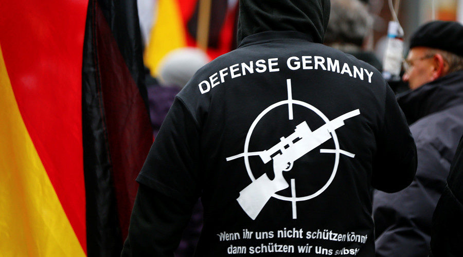 Click to enlarge far right demostrator germany