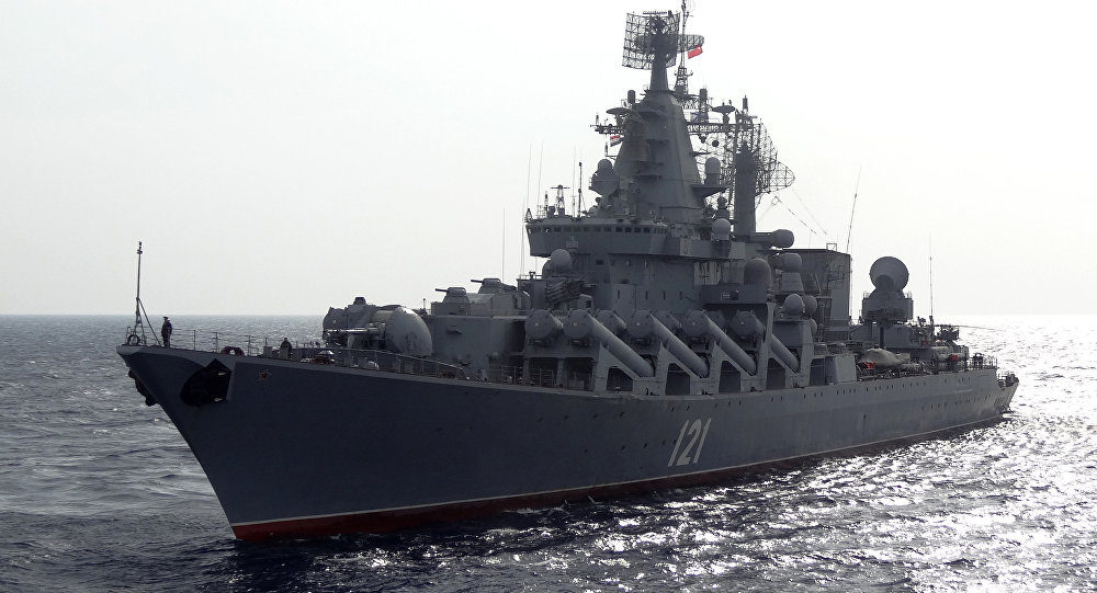 Russian missile cruiser ship