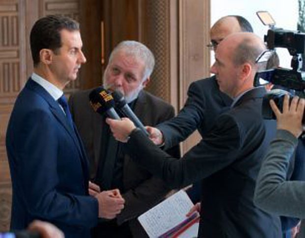 Click to enlarge Assad's statement to Belgian Media