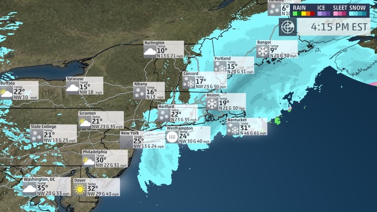 US East coast winter storm