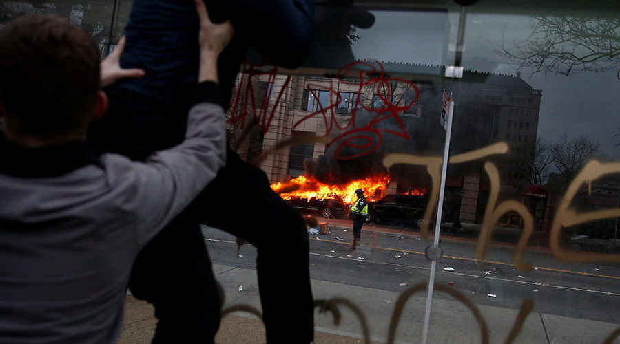Click to enlarge Inauguration Day protests