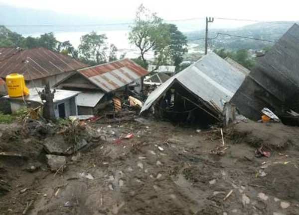 Landslide in Bali