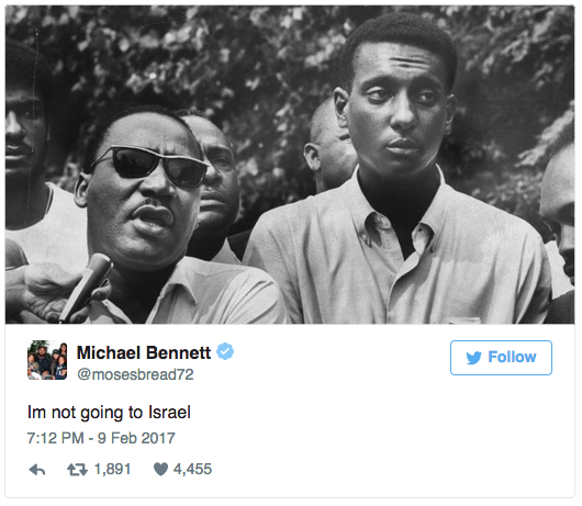 Click to enlarge Michael Bennett tweet