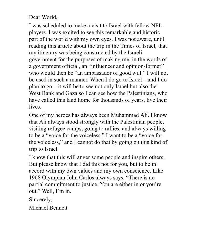 Click to enlarge Michael Bennett tweet