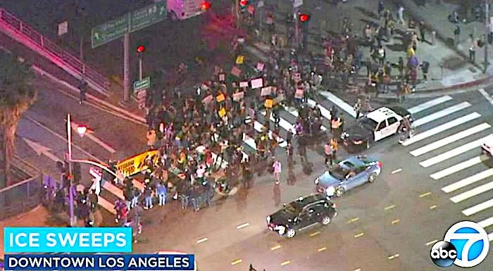 LA freeway protesters