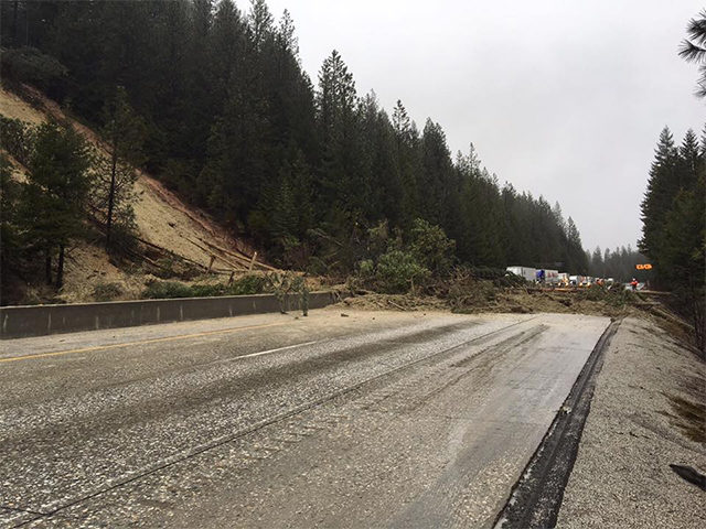 I-80 mudslide near Truckee CA 1