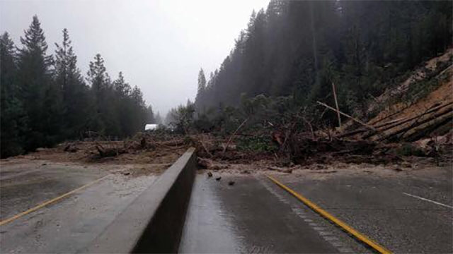 I-80 mudslide near Truckee CA 1