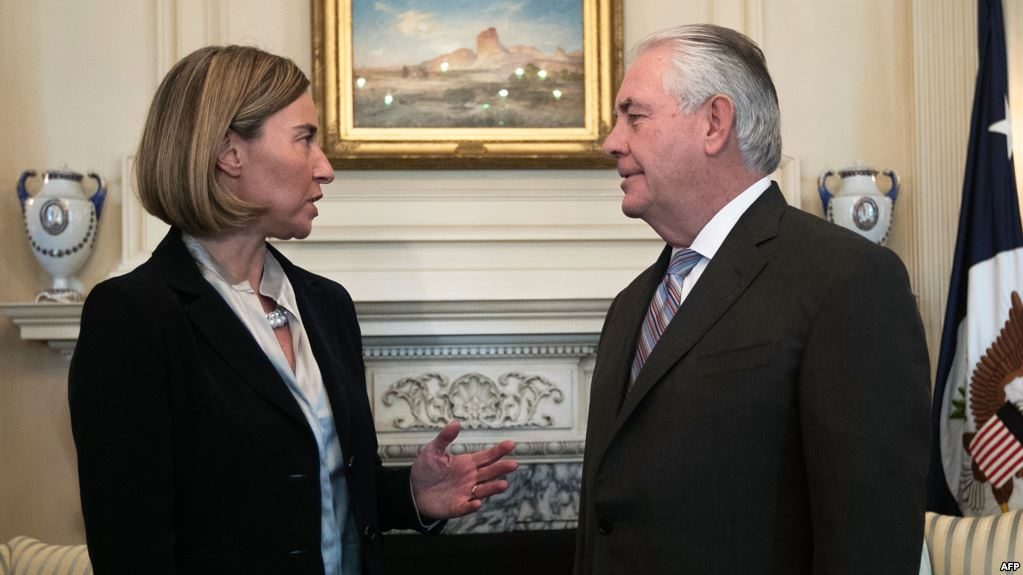 Rex Tillerson -Federica Mogherini 
