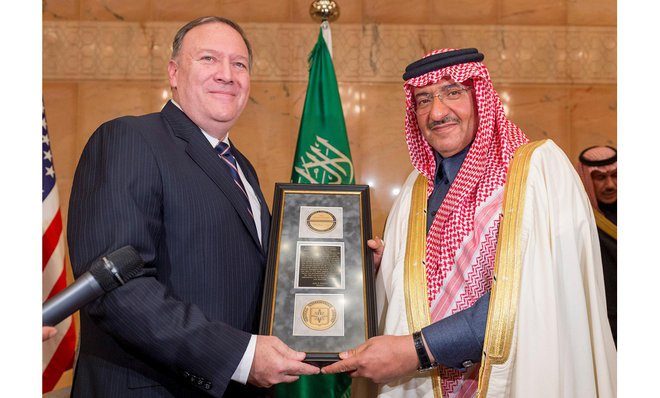 Click to enlarge cia award Saudi Crown Prince Mohammed bin Naif