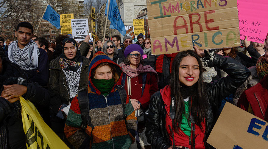 protests immigration raids