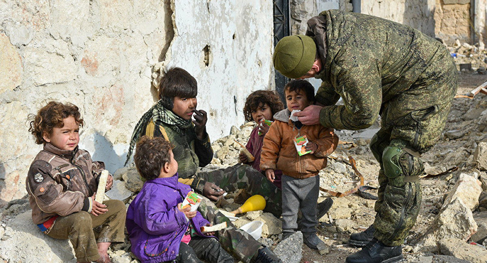 Syrian children Aleppo