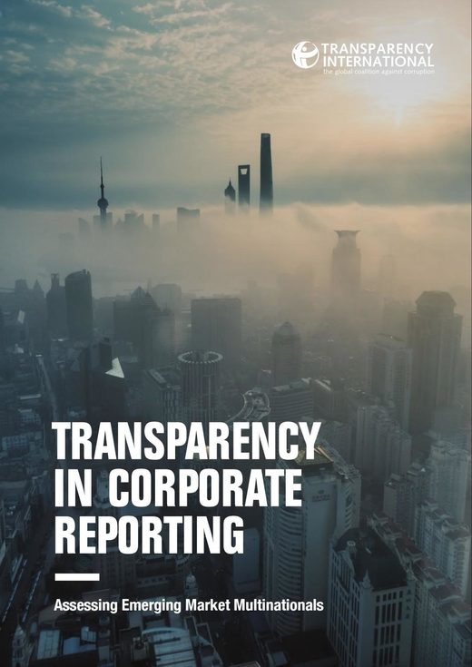 Transparency International corruption corporate reporting 