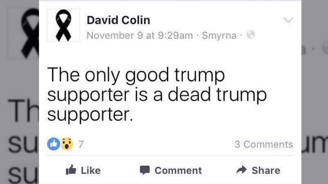 David Colin Facebook post