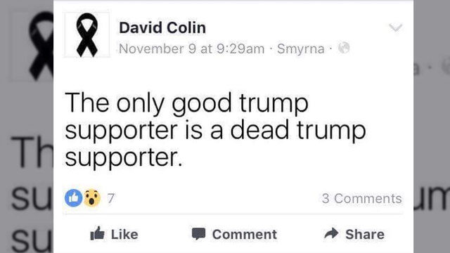 Click to enlarge David Colin Facebook post