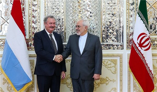 Luxemburg Foreign Minister Jean Asselborn and Mohammad Javad Zarif 