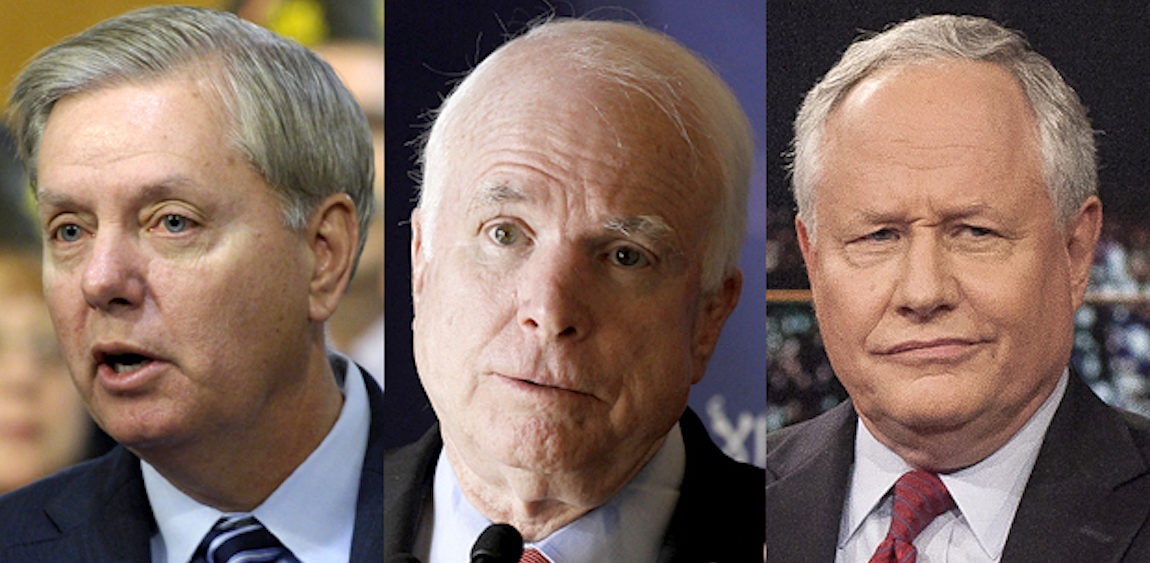 Lindsey Olin Graham, John McCain, and Bill Kristol