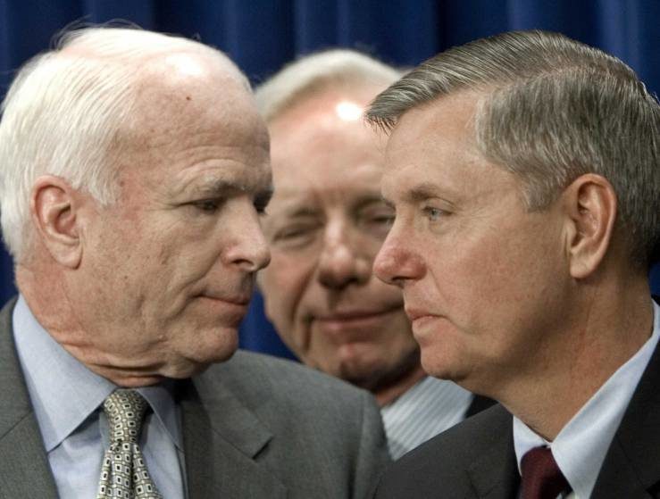 Click to enlarge John McCain and Lindsey Olin Graham