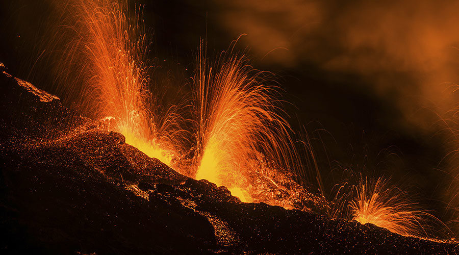 molten lava