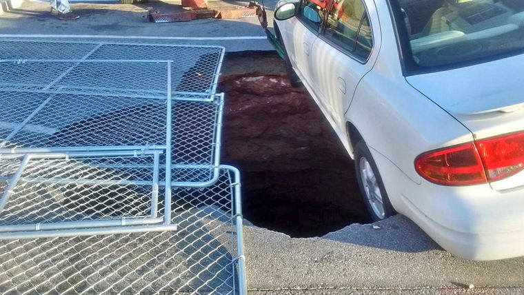 Click to enlarge Wilkesboro, NC sinkhole
