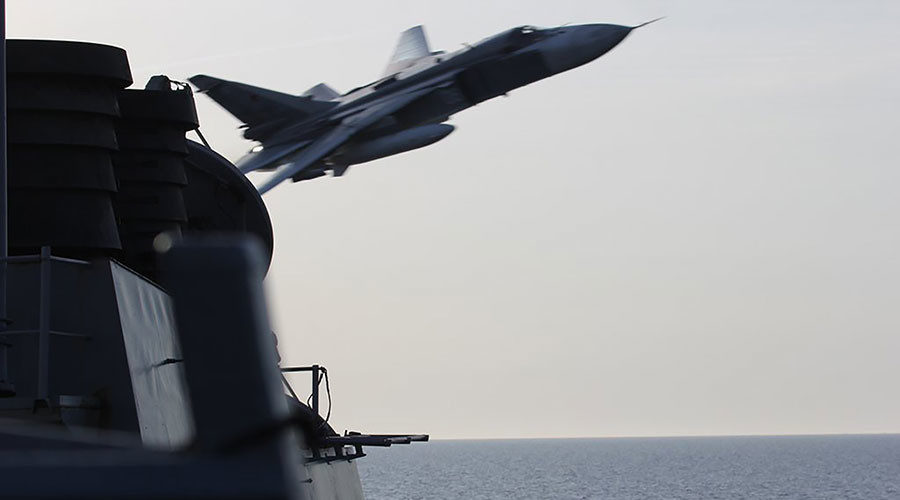 Sukhoi Su-24 Russia Russian Air Force USS Navy Donald Cook Jet