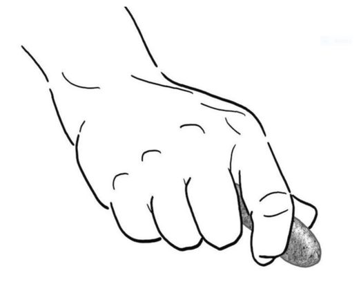 Click to enlarge Pebble and Red Ochre