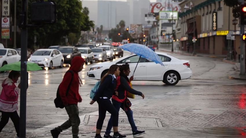 Los Angeles rain