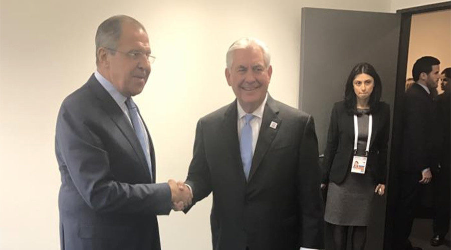 Sergey Lavrov and Rex Tillerson