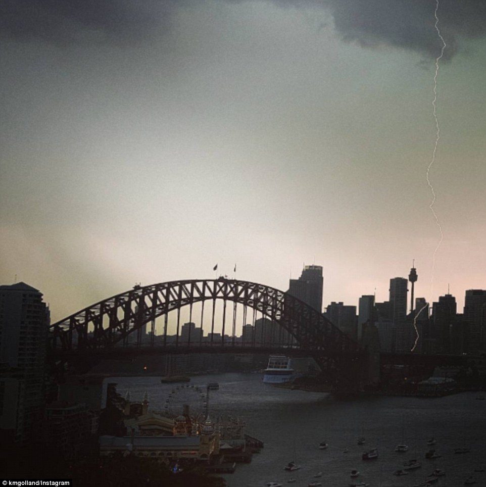 Sydney lighting storm