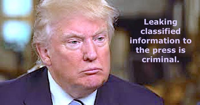 Trump leaking classified...