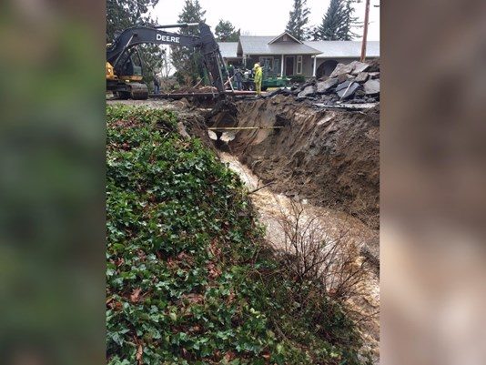 Click to enlarge Lynden sinkhole