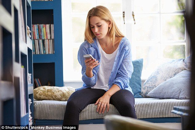 Click to enlarge girl on cell phone