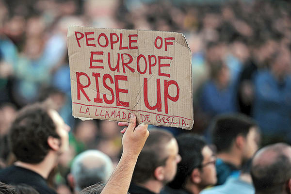 anti-eurozone anti-EU protest