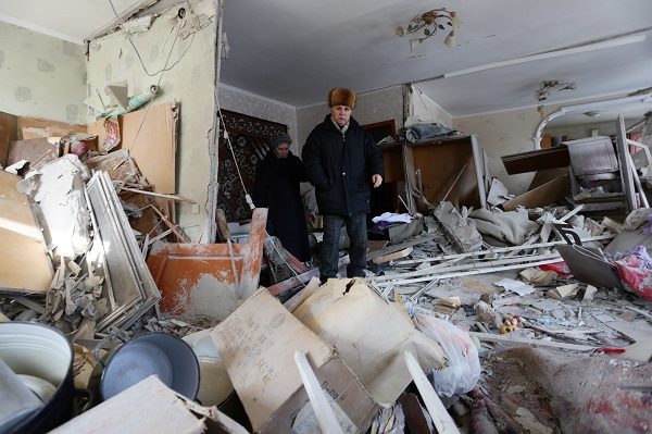 Click to enlarge Avdiivka shelling destruction