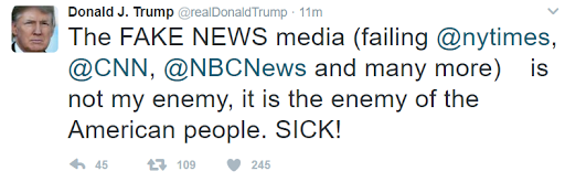 Click to enlarge Deleted Trump tweet