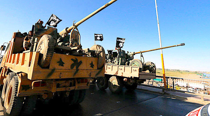 ISIS trucks weapons