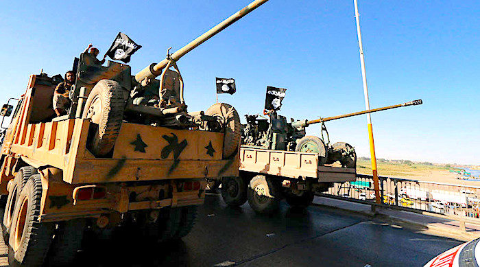 Click to enlarge ISIS trucks weapons