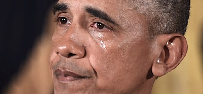 obama cries