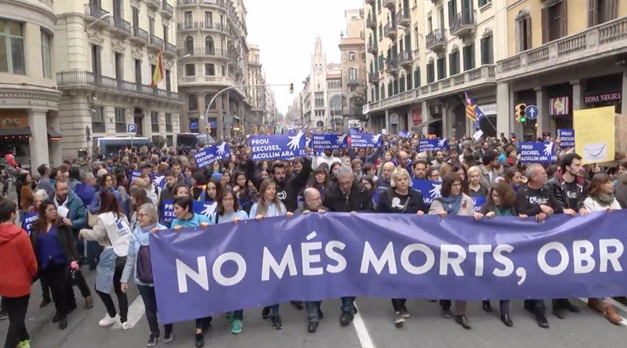 Barcelona protest