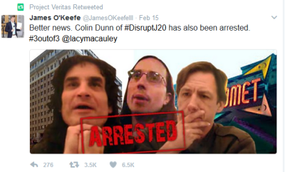 DisruptJ20 arrested