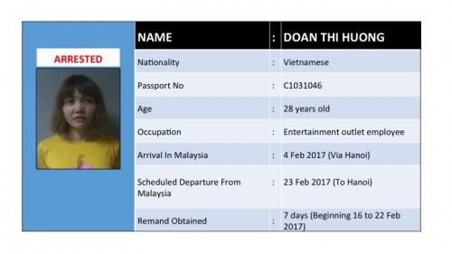 Click to enlarge Doan Thi Huong arrest