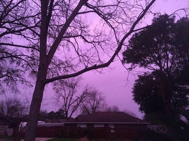 Click to enlarge purple sky houston