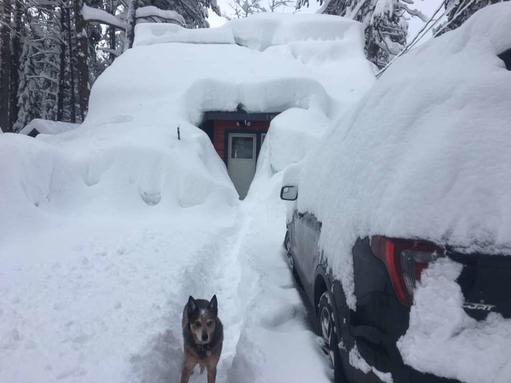 The west end of Donner Lake, February 2017