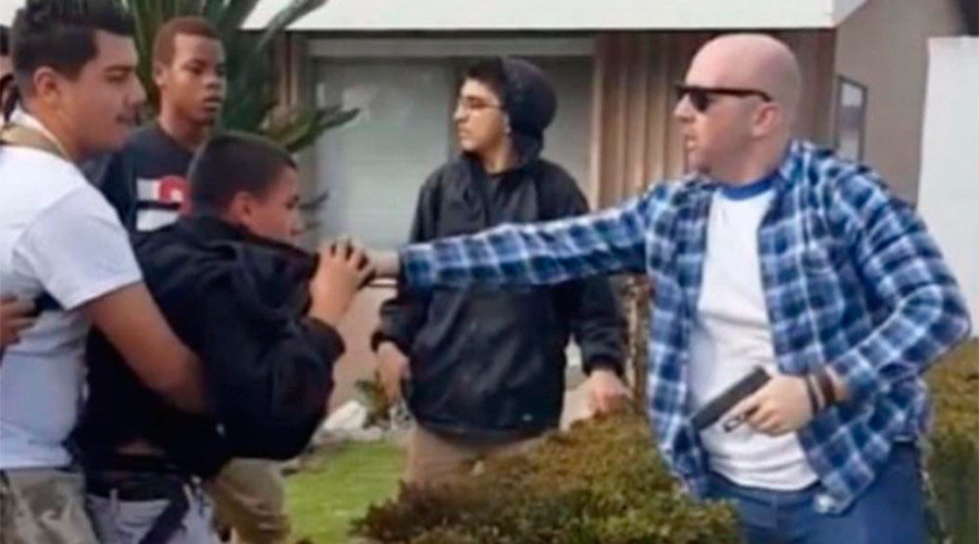  LAPD officer firing a gun