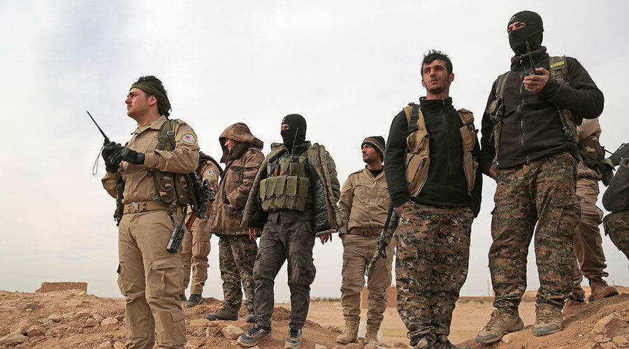 syrian SDF fighters