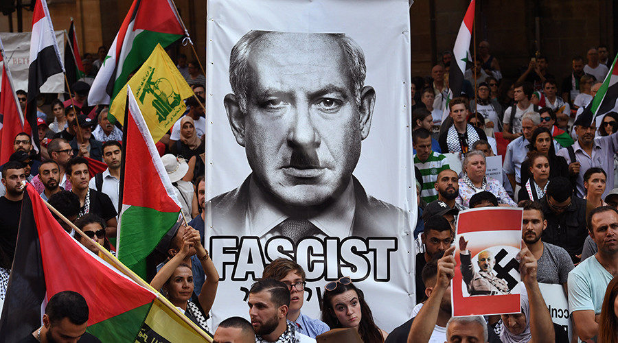 Click to enlarge netanyahu as hitler