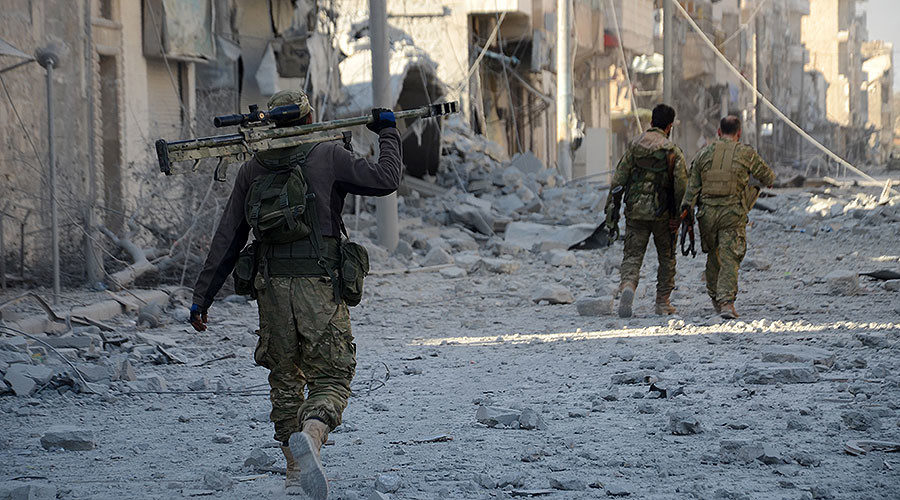 Click to enlarge Turkish-backed Syrian rebels
